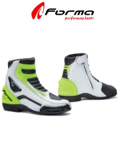 포르마 FORMA AXEL BOOTS (화이트-블랙-옐로우) 오토바이 바이크 신발 (부츠), 바이크 안전용품