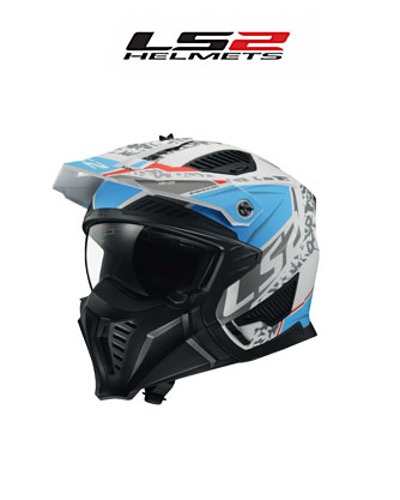 LS2 헬멧 OF606 DRIFTER DEVOR MATT WHITE BLUE