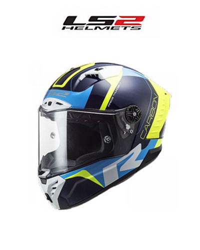 LS2 헬멧 FF805 THUNDER C RACING1 GL BLUE H-V YELLOW