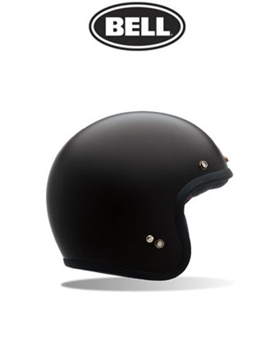 BELL 커스텀500 솔리드 무광블랙 하프페이스 헬멧